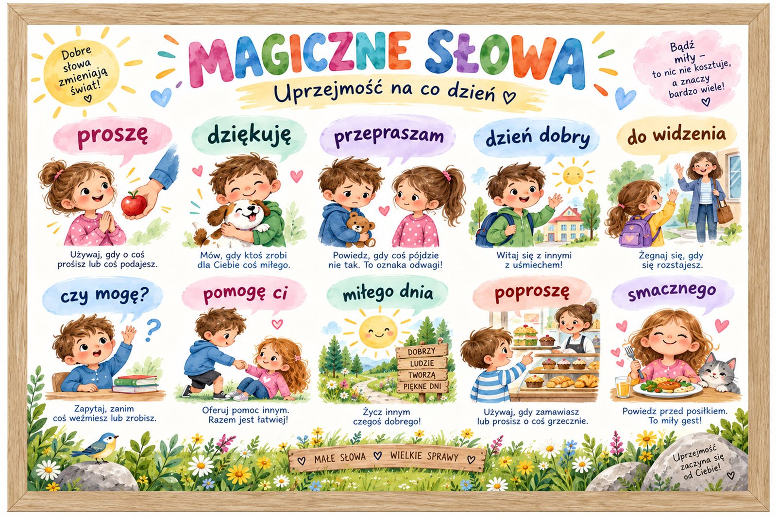 Plakat Edukacyjny Magiczne Słowa 4
