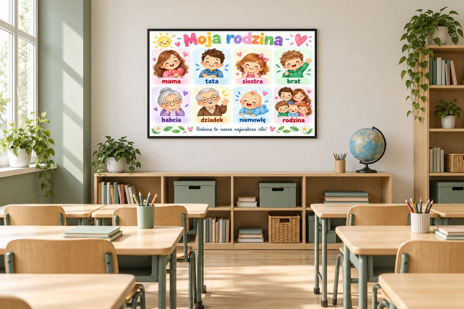Plakat Edukacyjny Moja Rodzina Kompozycja 5