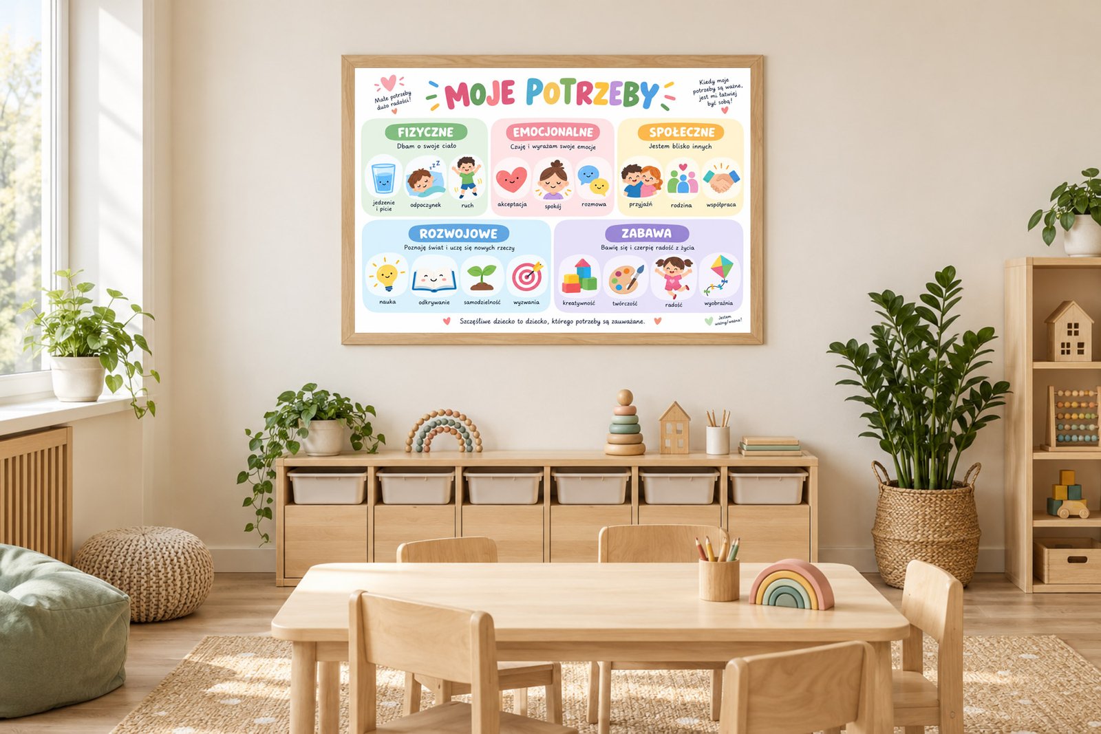 Plakat Edukacyjny Moje Potrzeby 2 Kompozycja 2