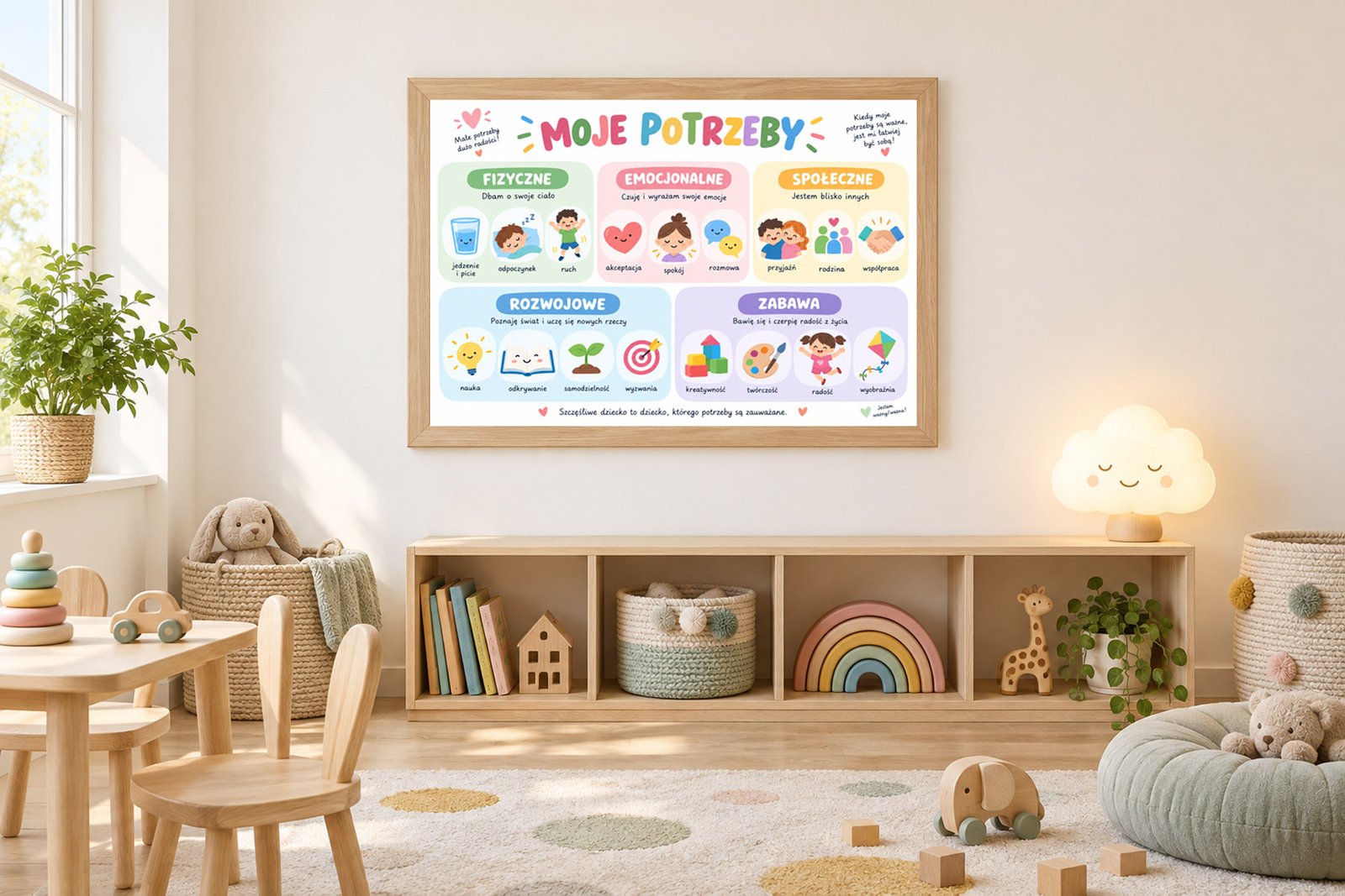 Plakat Edukacyjny Moje Potrzeby 2 Kompozycja 3
