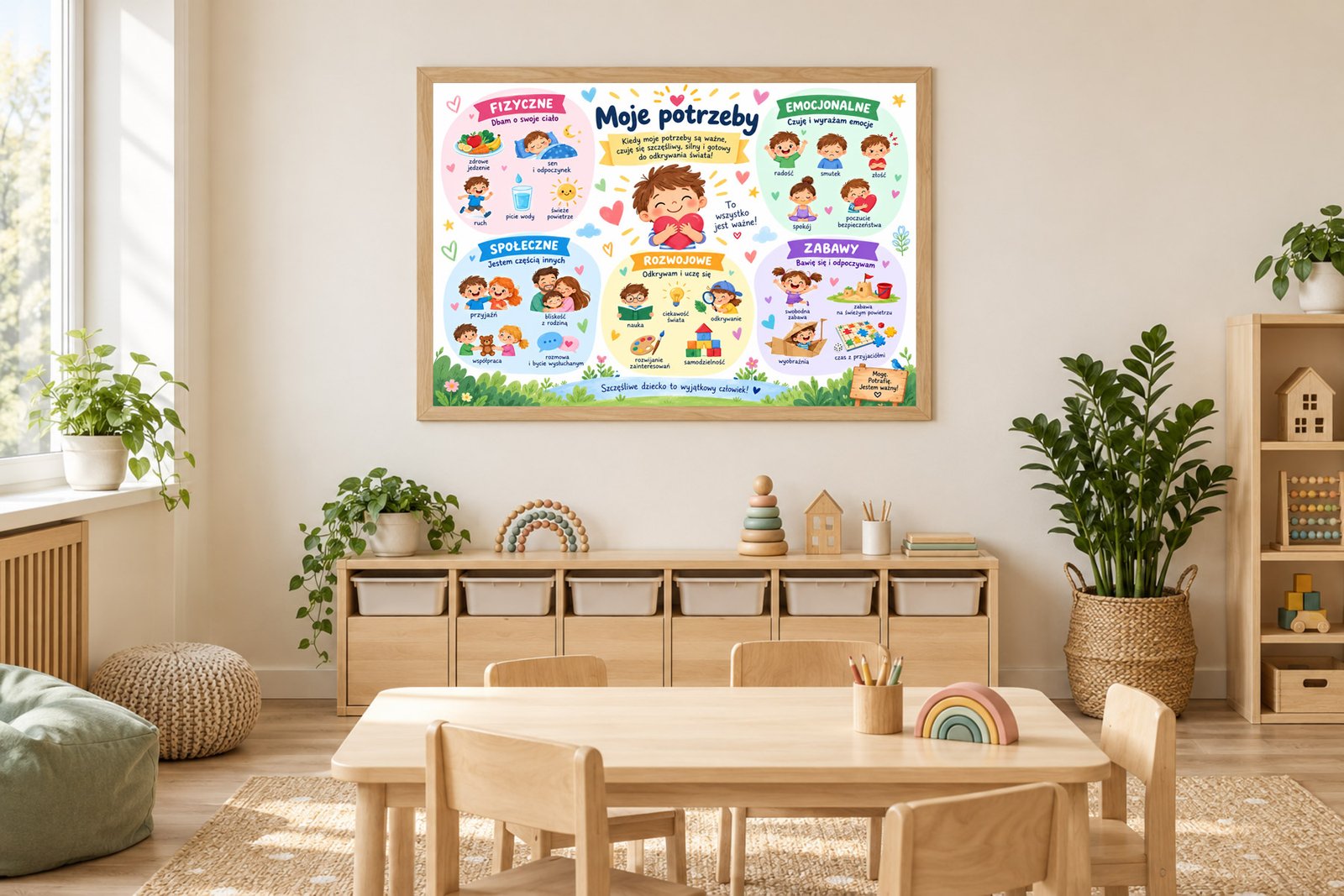 Plakat Edukacyjny Moje Potrzeby Kompozycja 2