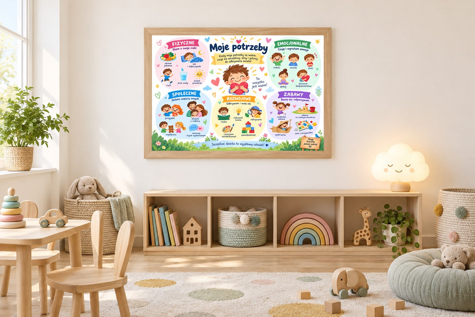 Plakat Edukacyjny Moje Potrzeby Kompozycja 3