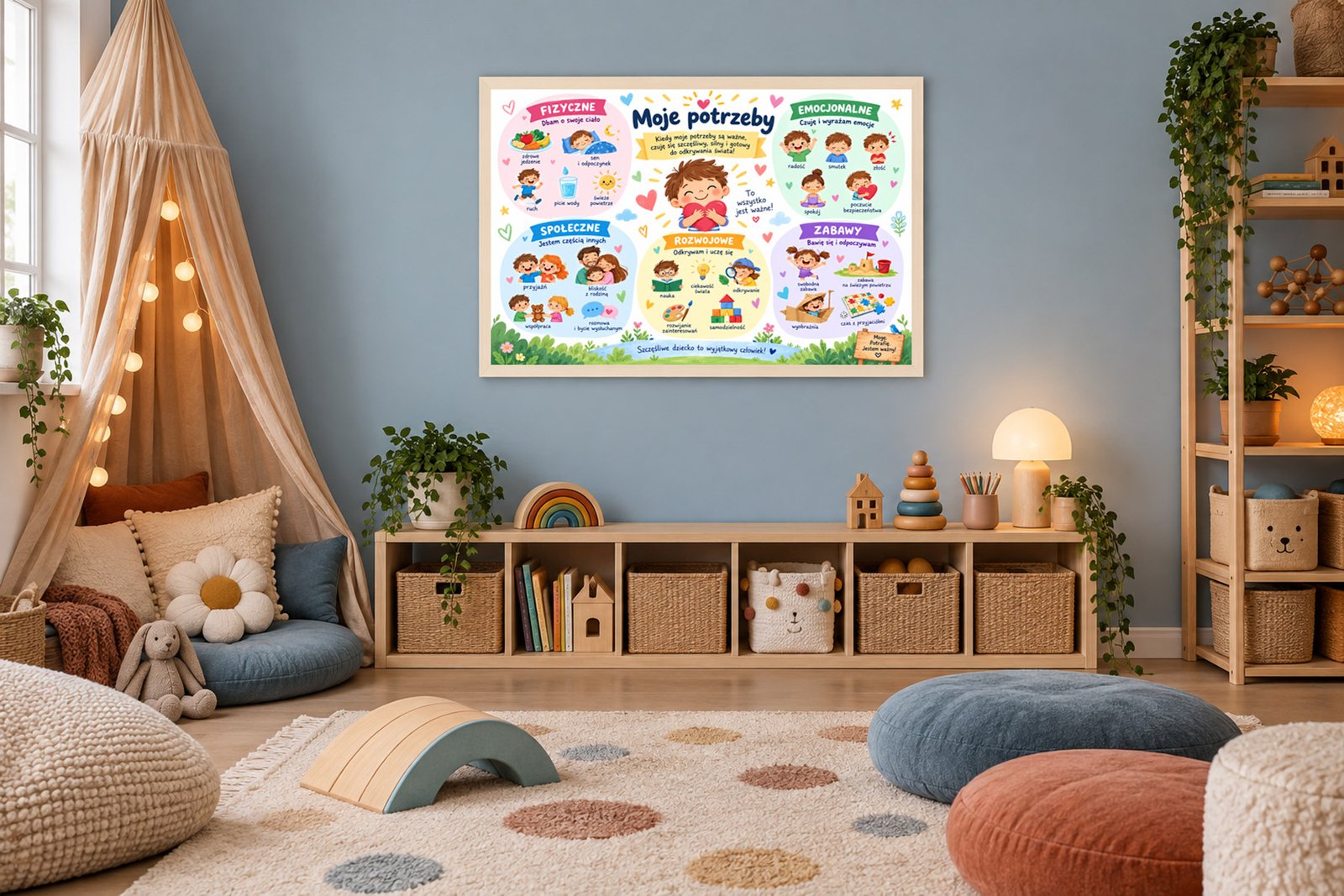 Plakat Edukacyjny Moje Potrzeby Kompozycja 4