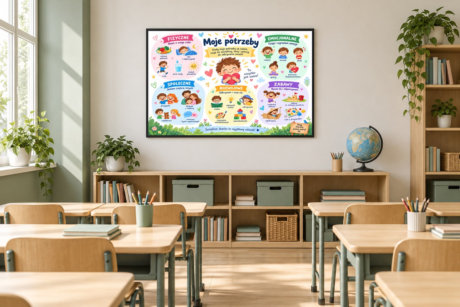 Plakat Edukacyjny Moje Potrzeby Kompozycja 5