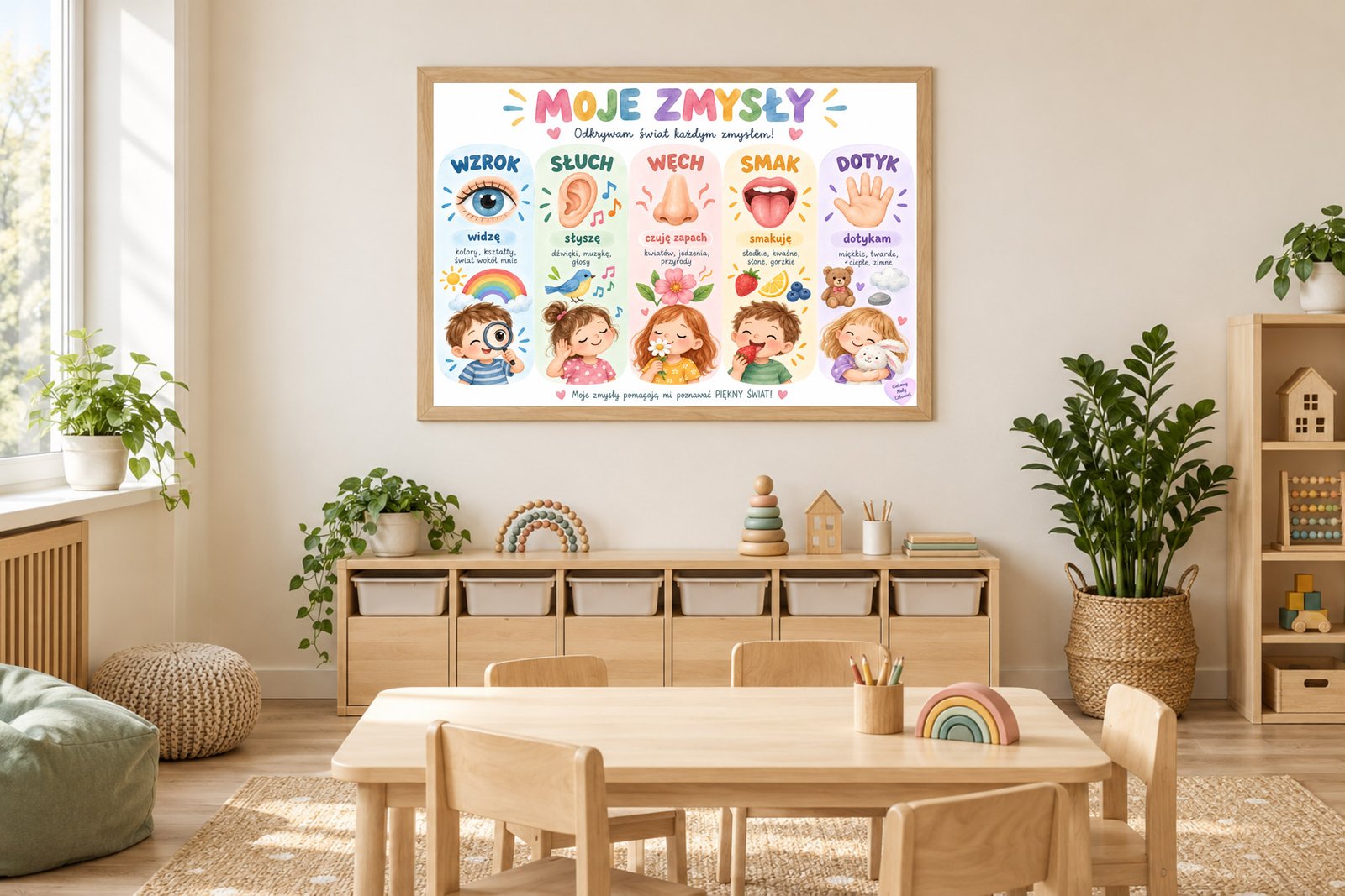 Plakat Edukacyjny Moje Zmysły 2 Kompozycja 2