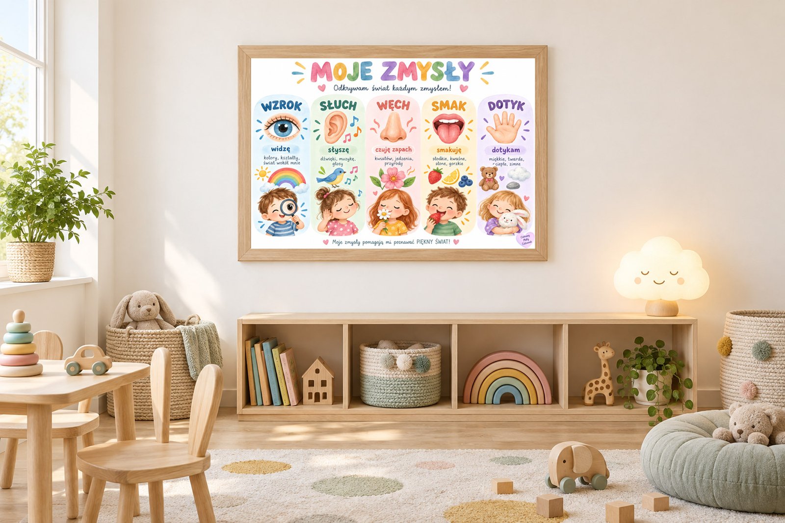 Plakat Edukacyjny Moje Zmysły 2 Kompozycja 3