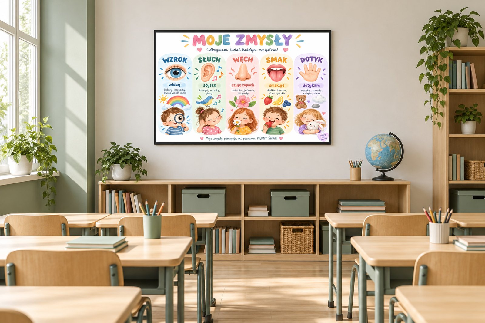 Plakat Edukacyjny Moje Zmysły 2 Kompozycja 5