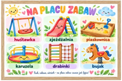 Plakat Edukacyjny Na Placu Zabaw