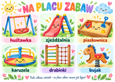 Plakat Edukacyjny Na Placu Zabaw