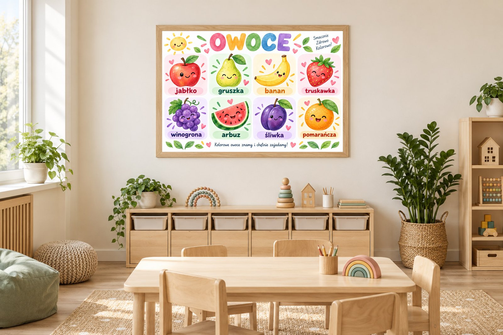 Plakat Edukacyjny Owoce Kompozycja 2