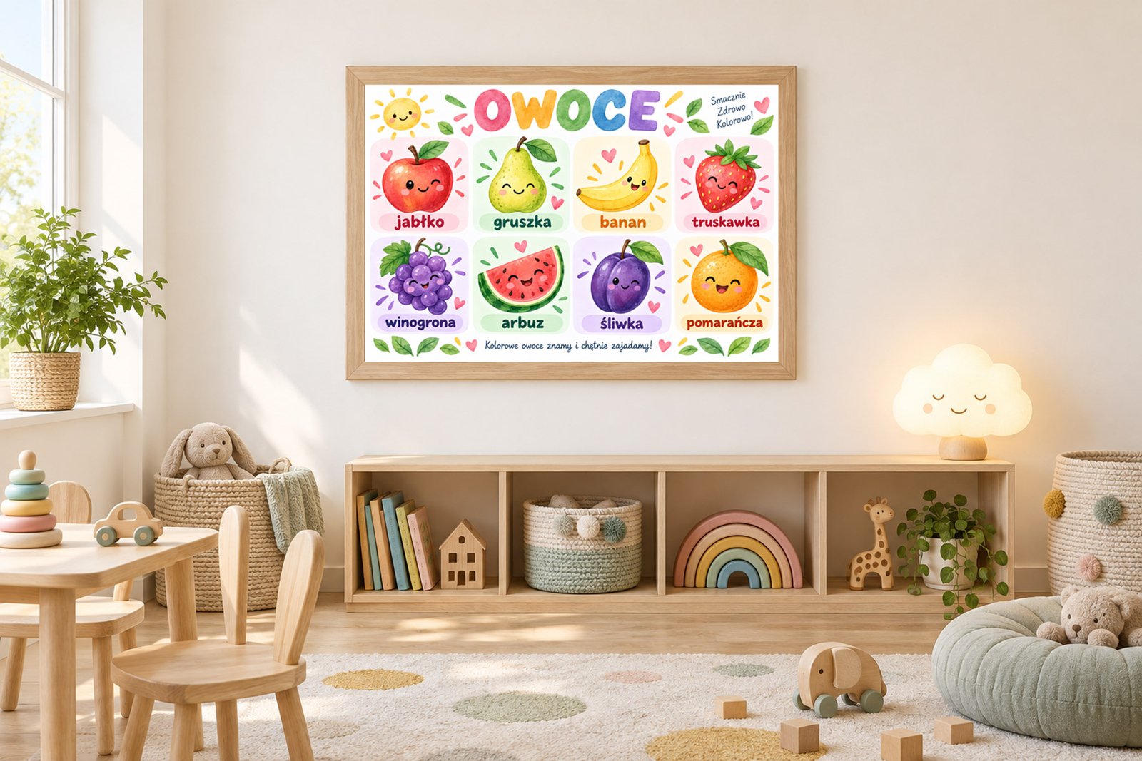 Plakat Edukacyjny Owoce Kompozycja 3