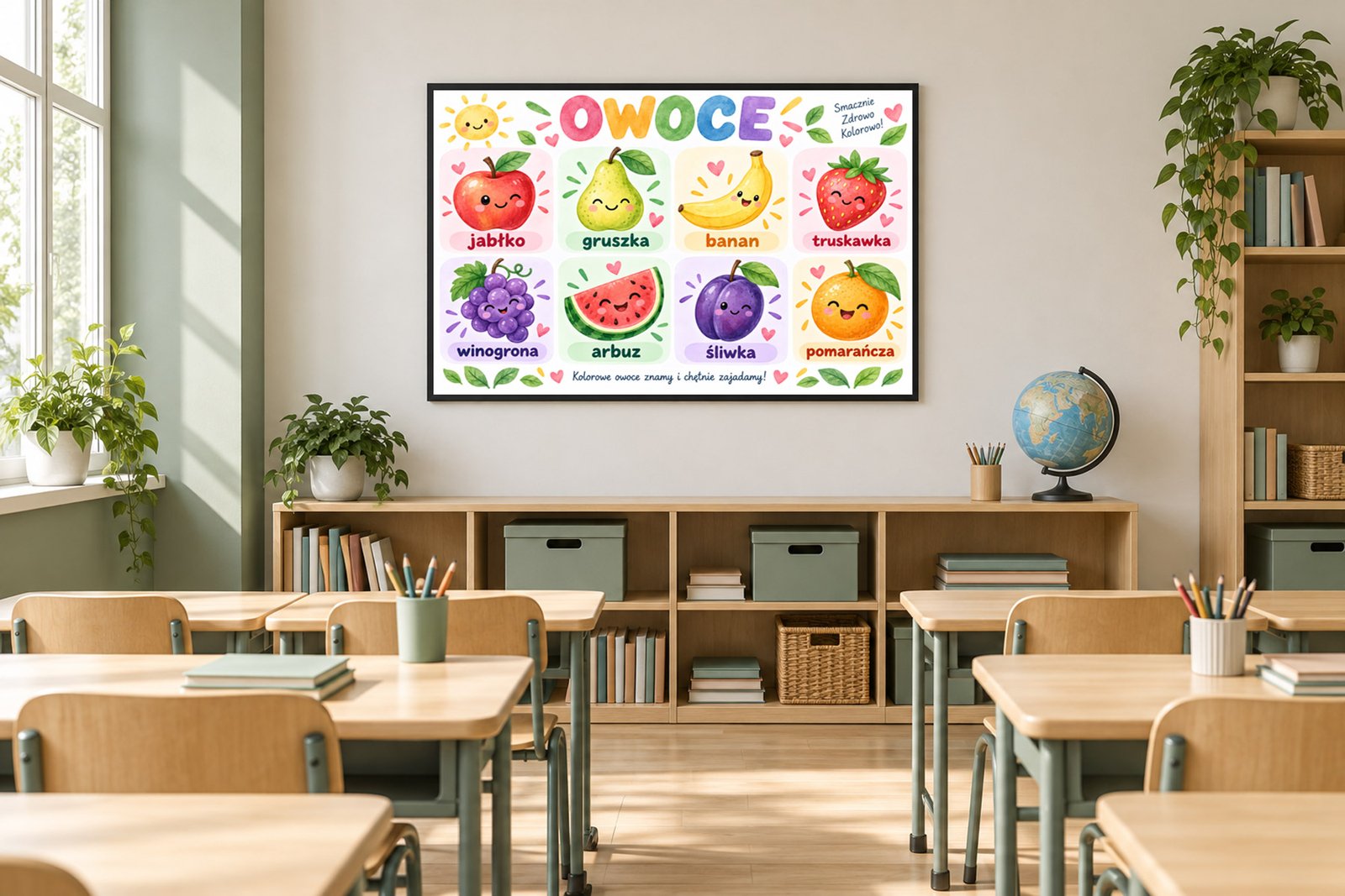 Plakat Edukacyjny Owoce Kompozycja 5