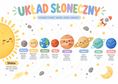 Plakat Edukacyjny Planety