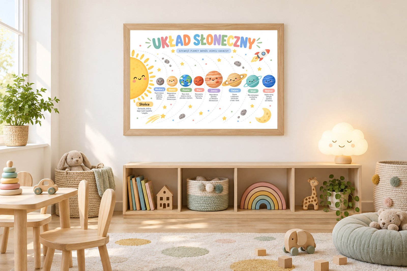 Plakat Edukacyjny Planety Kompozycja 3
