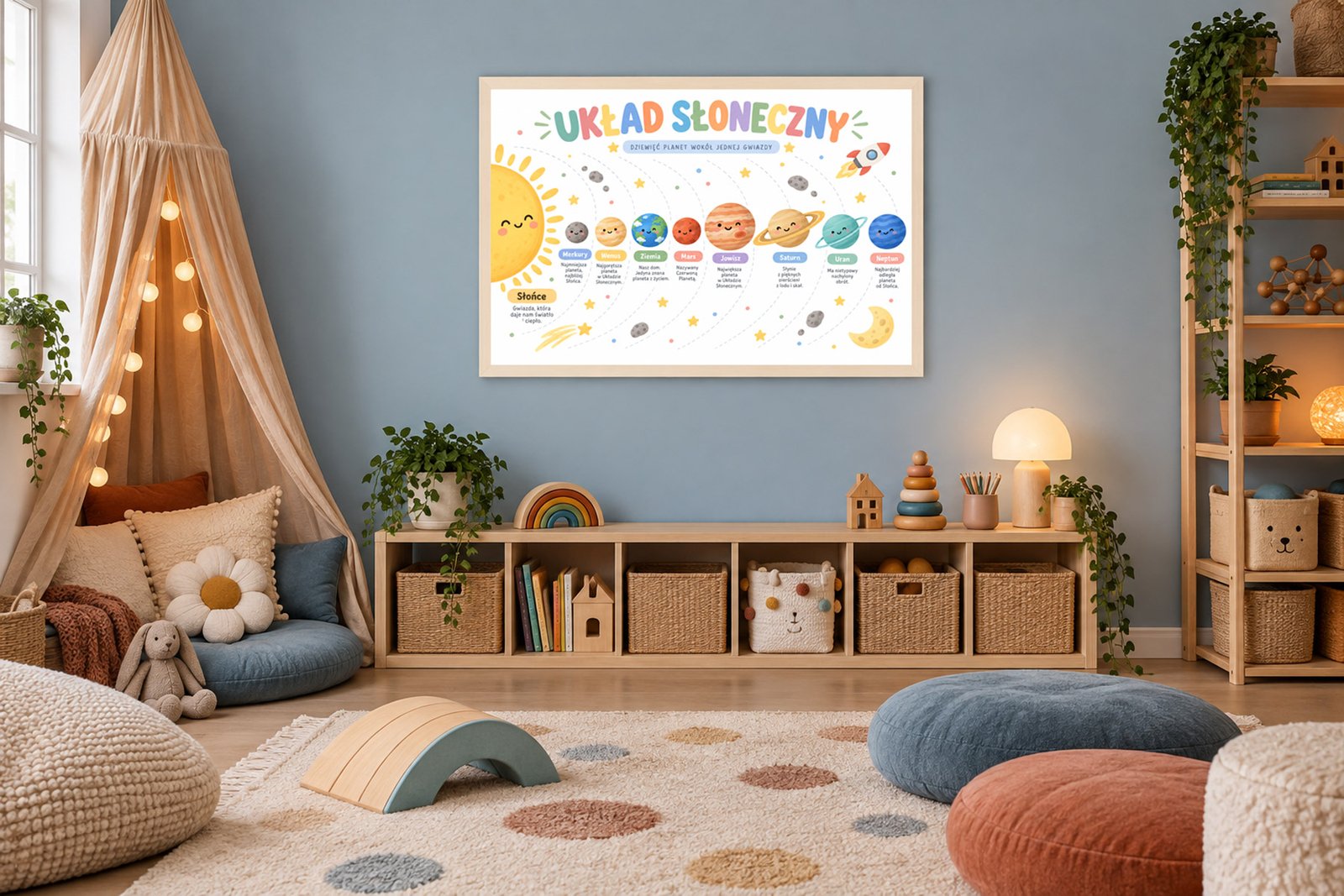 Plakat Edukacyjny Planety Kompozycja 4