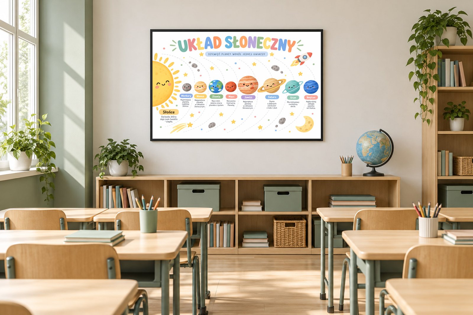 Plakat Edukacyjny Planety Kompozycja 5