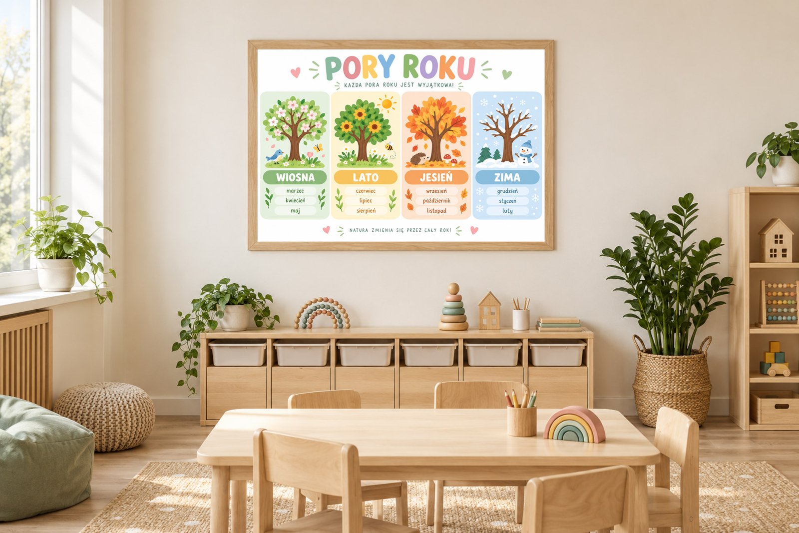 Plakat Edukacyjny Pory Roku 5 Kompozycja 2