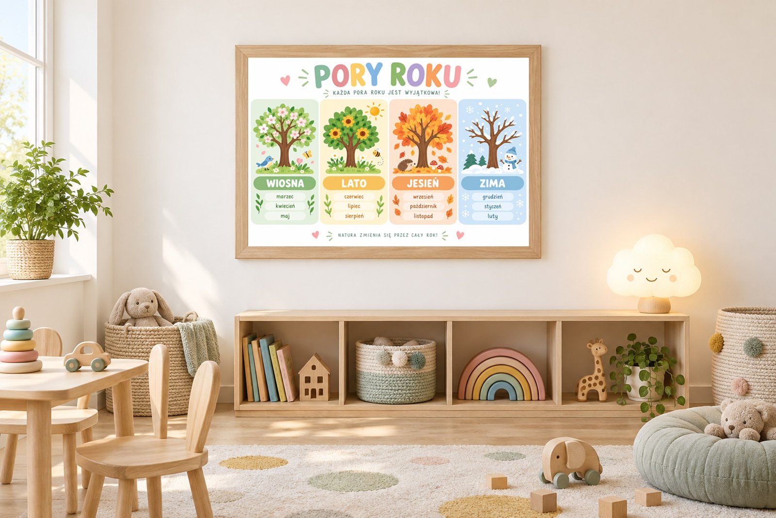 Plakat Edukacyjny Pory Roku 5 Kompozycja 3