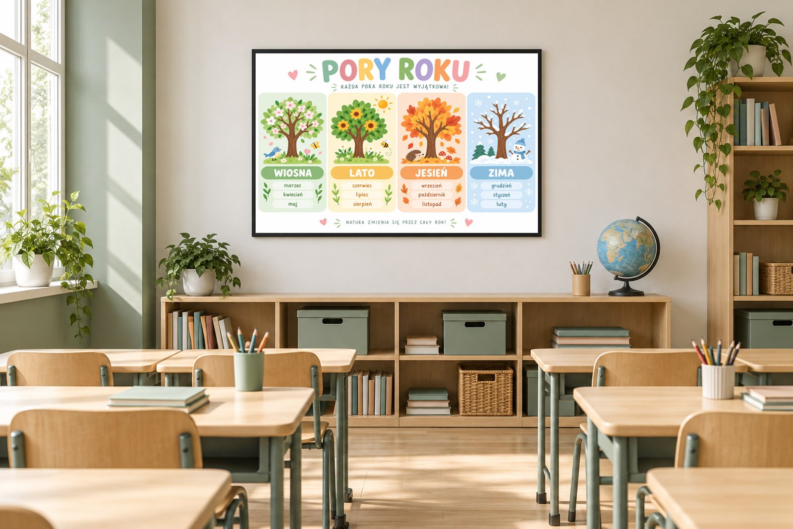 Plakat Edukacyjny Pory Roku 5 Kompozycja 5