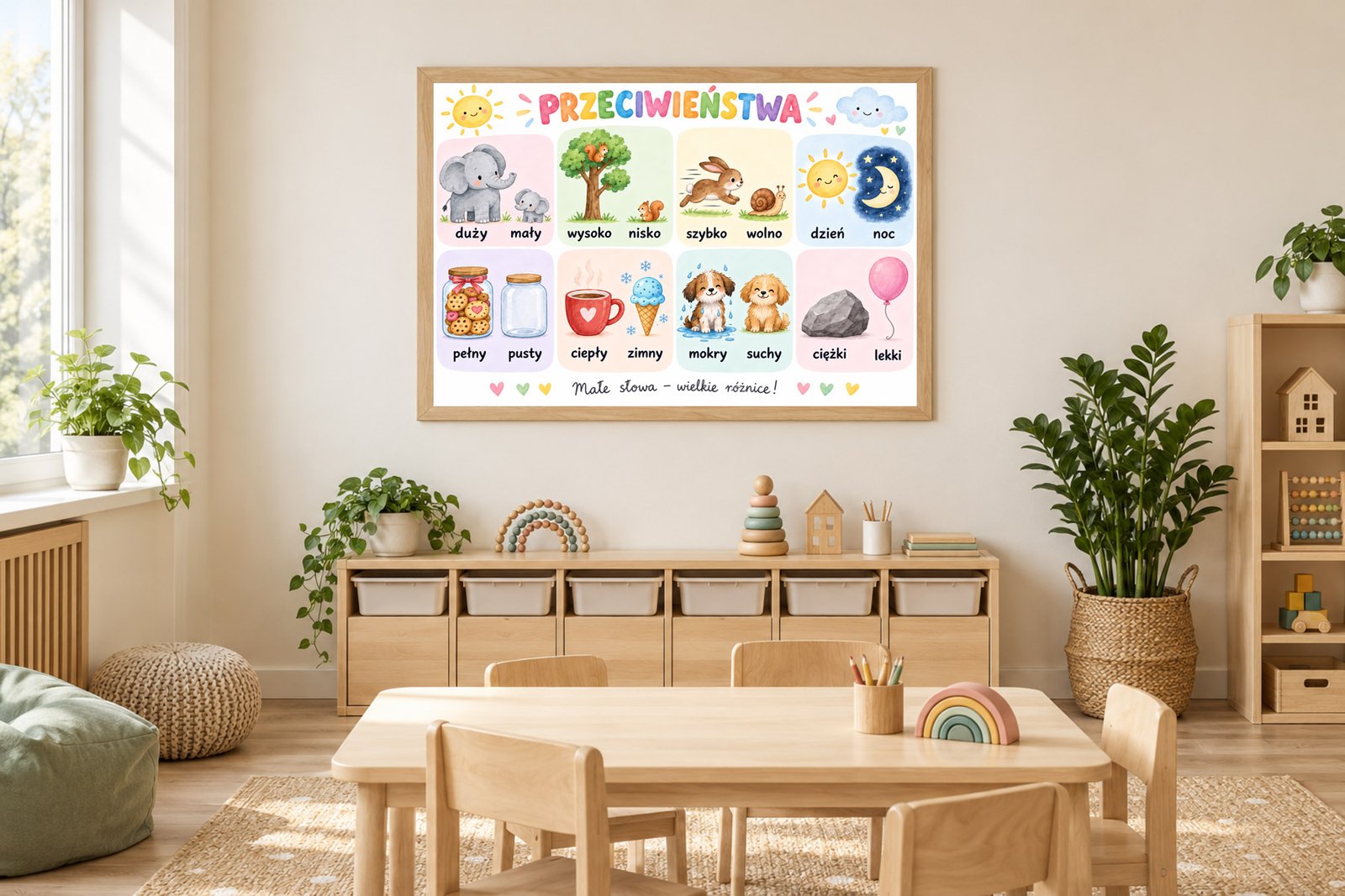 Plakat Edukacyjny Przeciwieństwa 2 Kompozycja 2