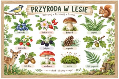 Plakat Edukacyjny Przyroda W Lesie 2