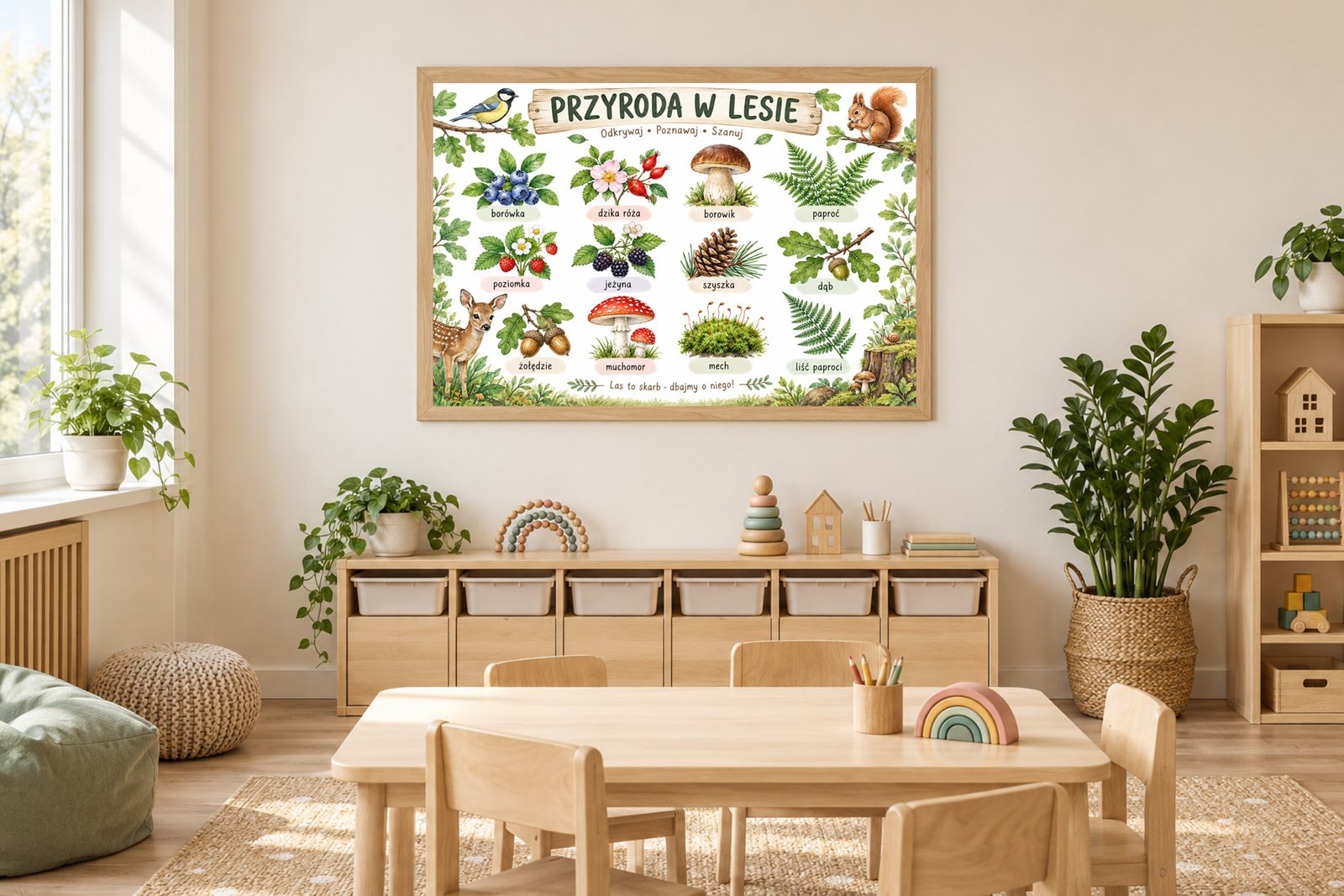 Plakat Edukacyjny Przyroda W Lesie 2 Kompozycja 2