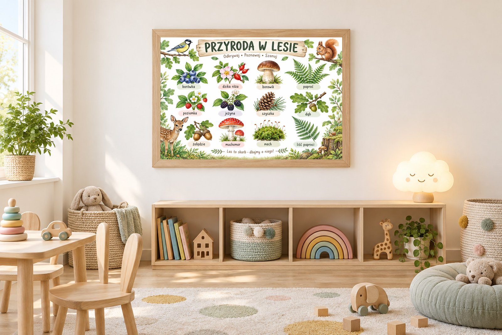 Plakat Edukacyjny Przyroda W Lesie 2 Kompozycja 3
