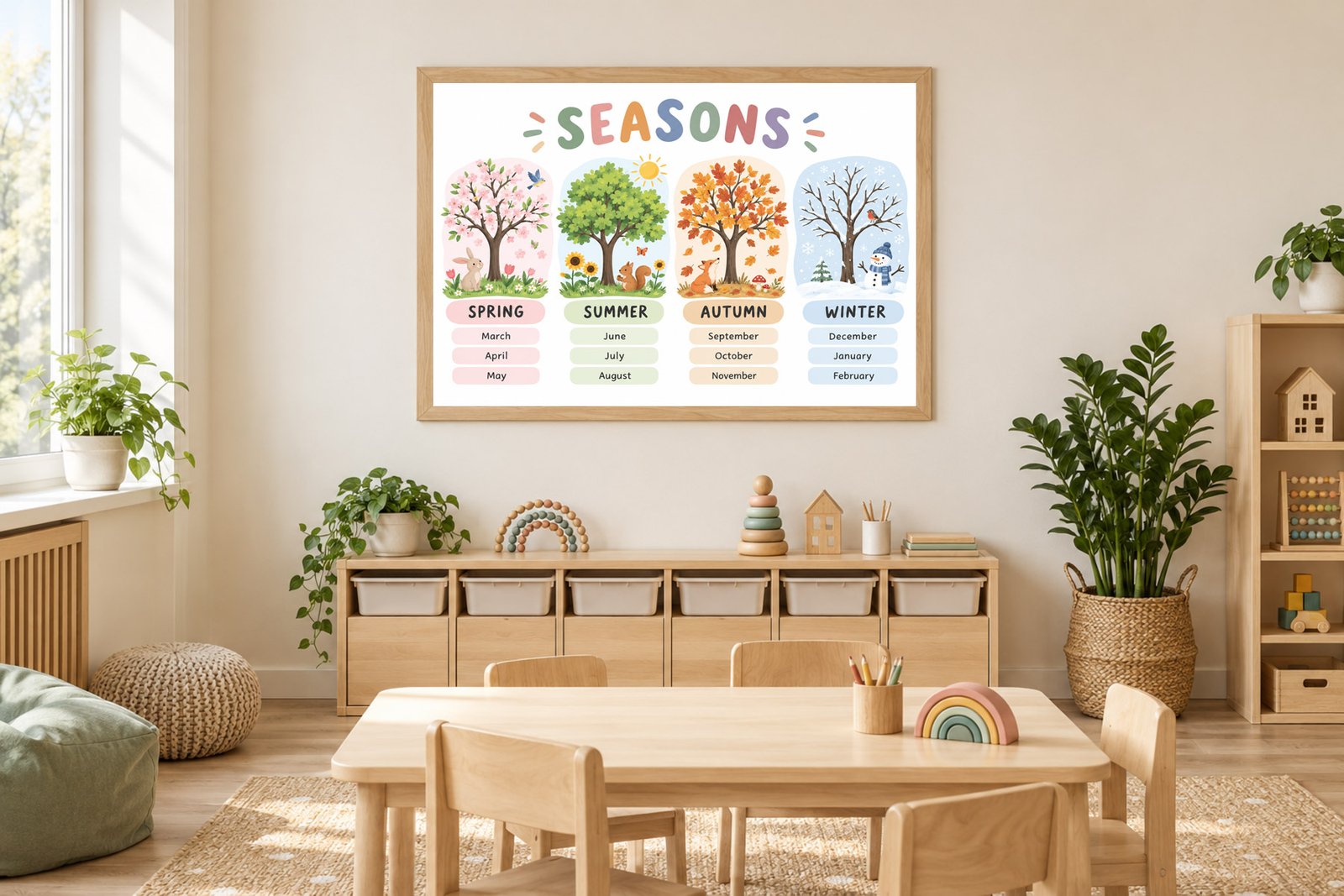 Plakat Edukacyjny Seasons Kompozycja 2