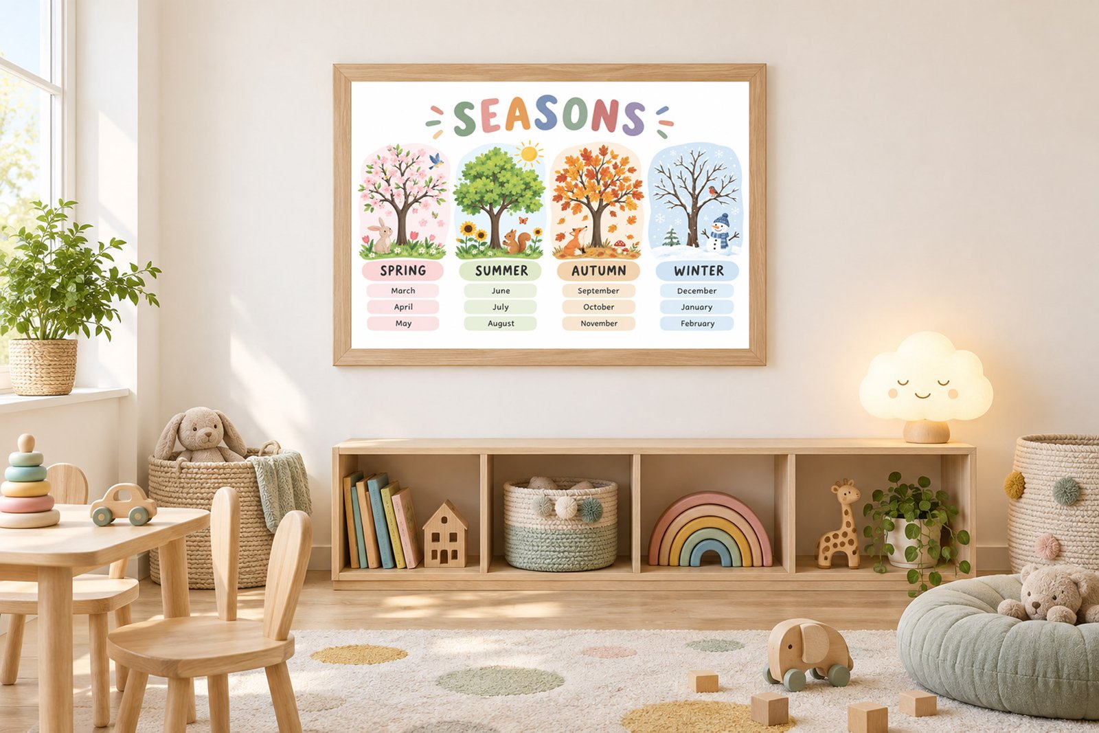 Plakat Edukacyjny Seasons Kompozycja 3