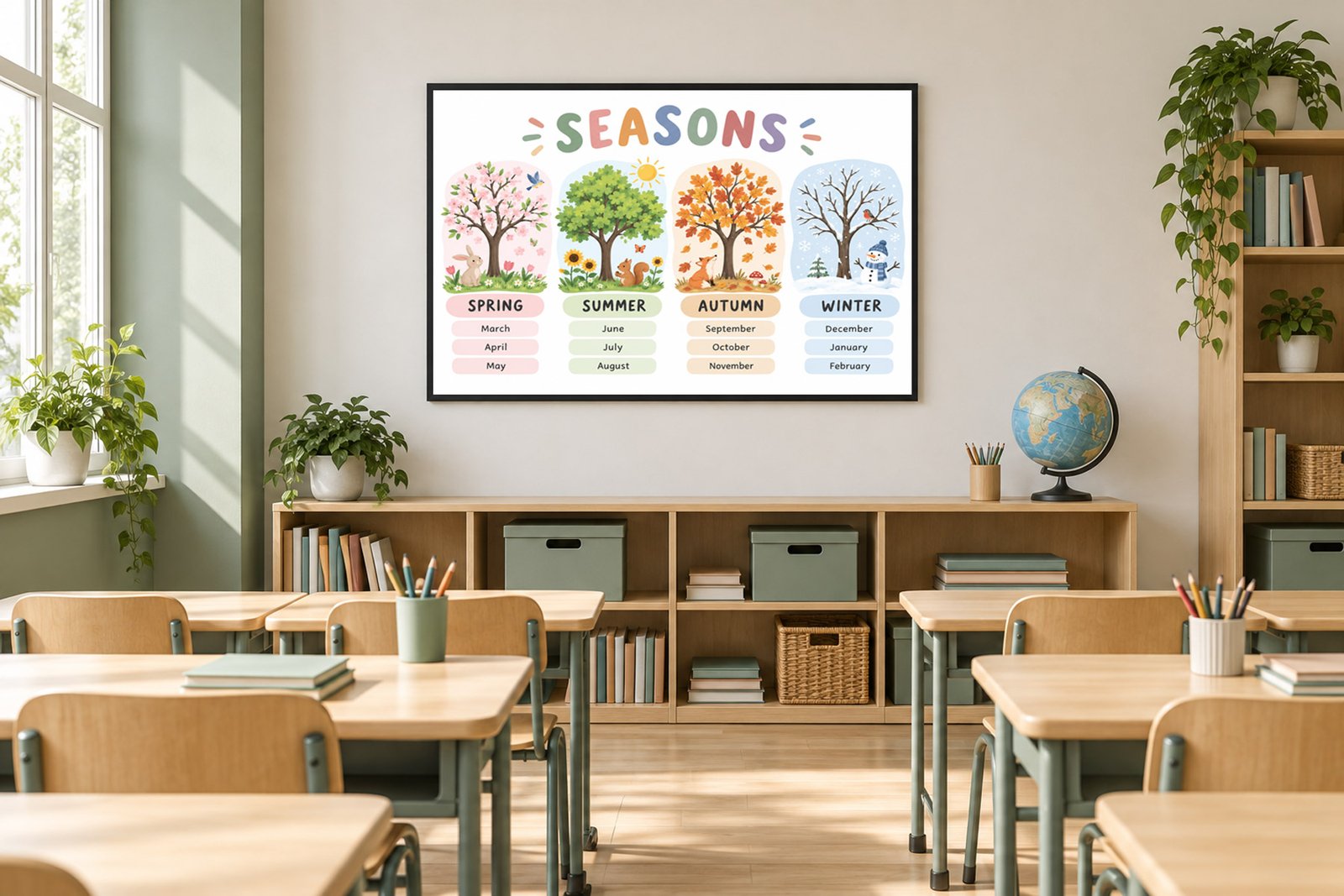 Plakat Edukacyjny Seasons Kompozycja 5