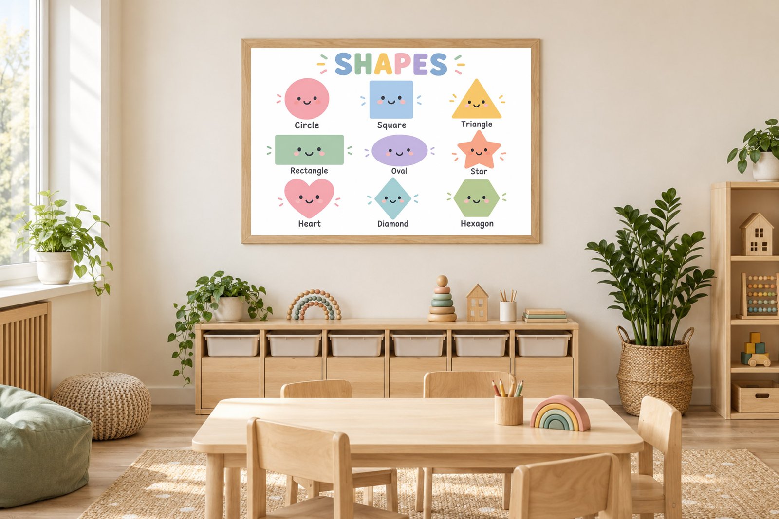 Plakat Edukacyjny Shapes Kompozycja 2