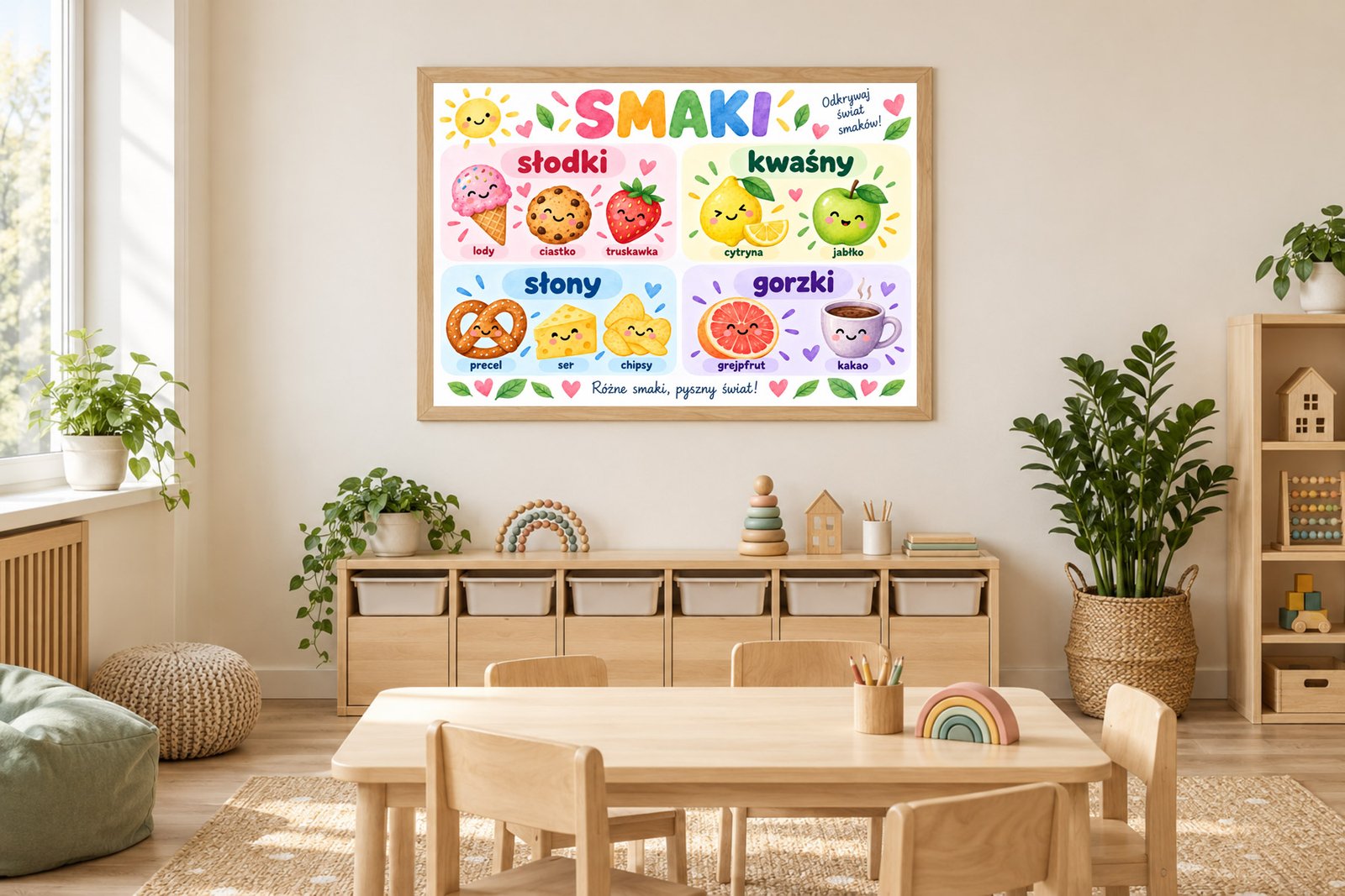 Plakat Edukacyjny Smaki Kompozycja 2