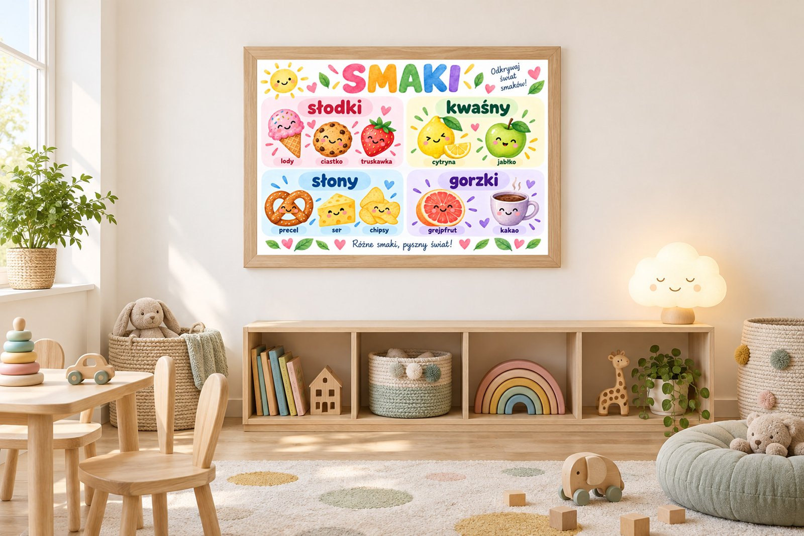 Plakat Edukacyjny Smaki Kompozycja 3