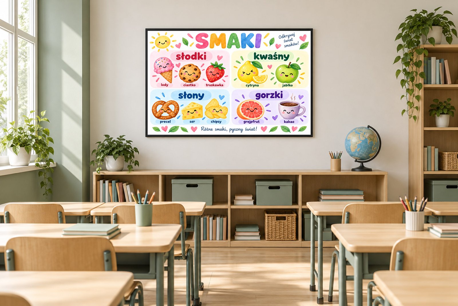 Plakat Edukacyjny Smaki Kompozycja 5