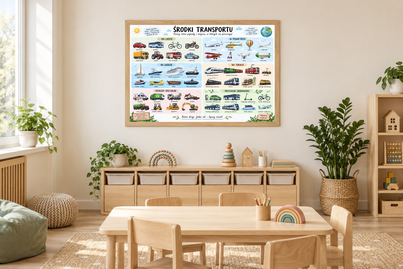 Plakat Edukacyjny Środki Transportu 2 Kompozycja 2