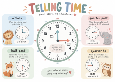 Plakat Edukacyjny Telling Time