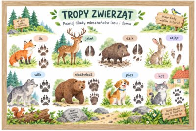 Plakat Edukacyjny Tropy Zwierząt