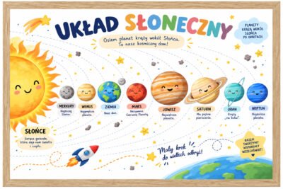 Plakat Edukacyjny Układ Słoneczny 2