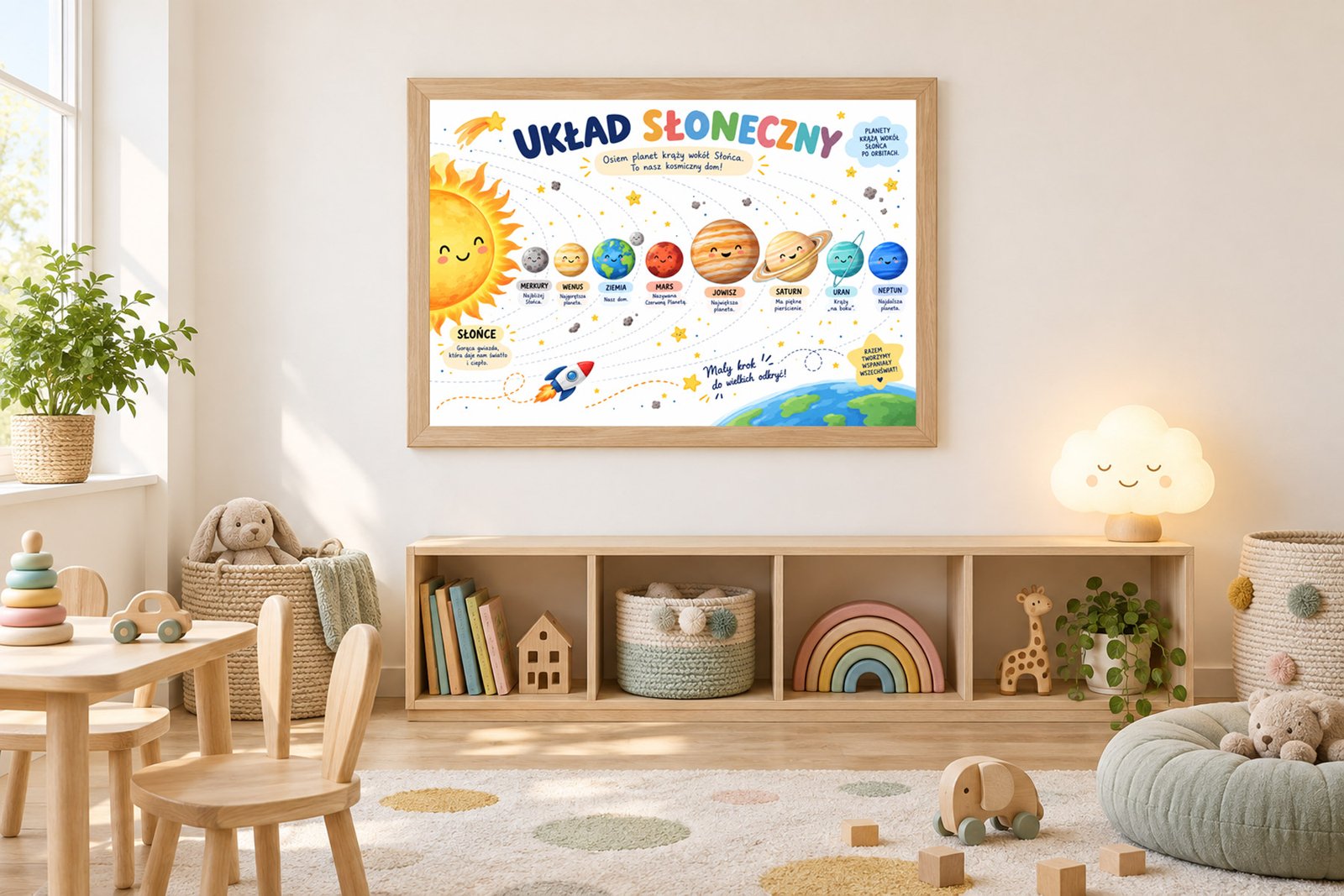 Plakat Edukacyjny Układ Słoneczny 2 Kompozycja 3