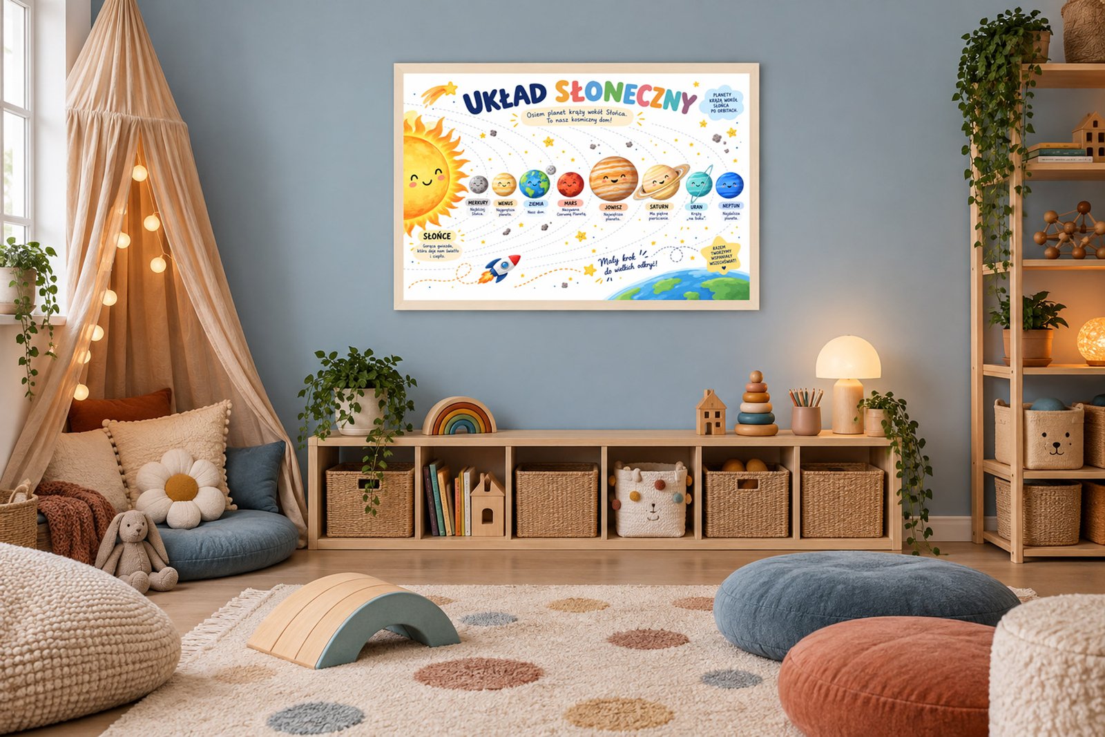 Plakat Edukacyjny Układ Słoneczny 2 Kompozycja 4