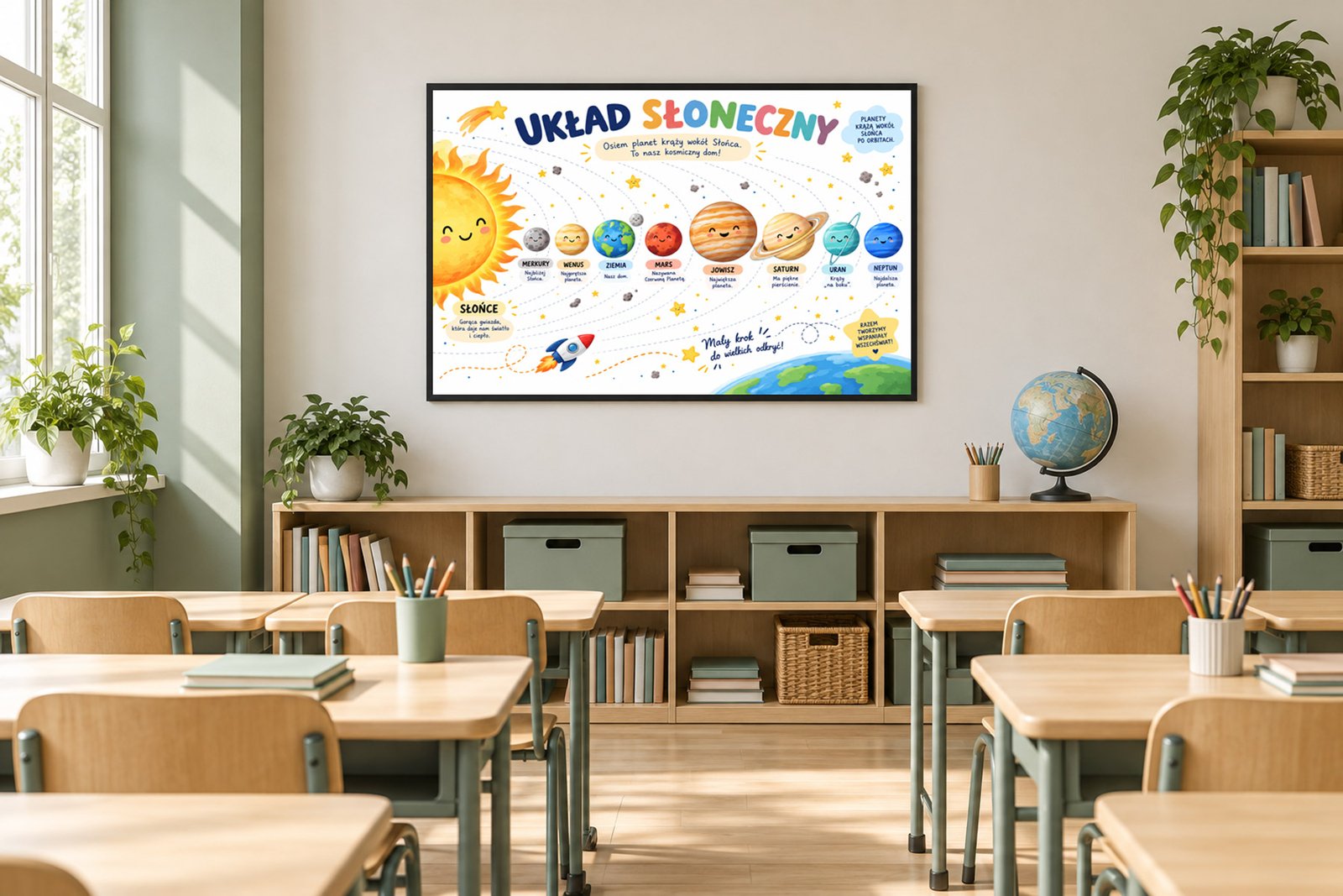 Plakat Edukacyjny Układ Słoneczny 2 Kompozycja 5