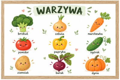 Plakat Edukacyjny Warzywa