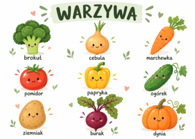 Plakat Edukacyjny Warzywa