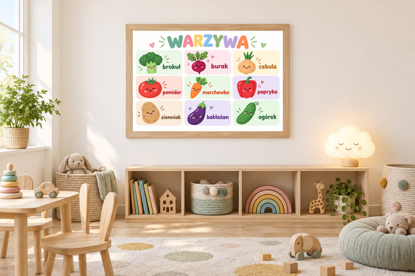 Plakat Edukacyjny Warzywa 6 Kompozycja 3