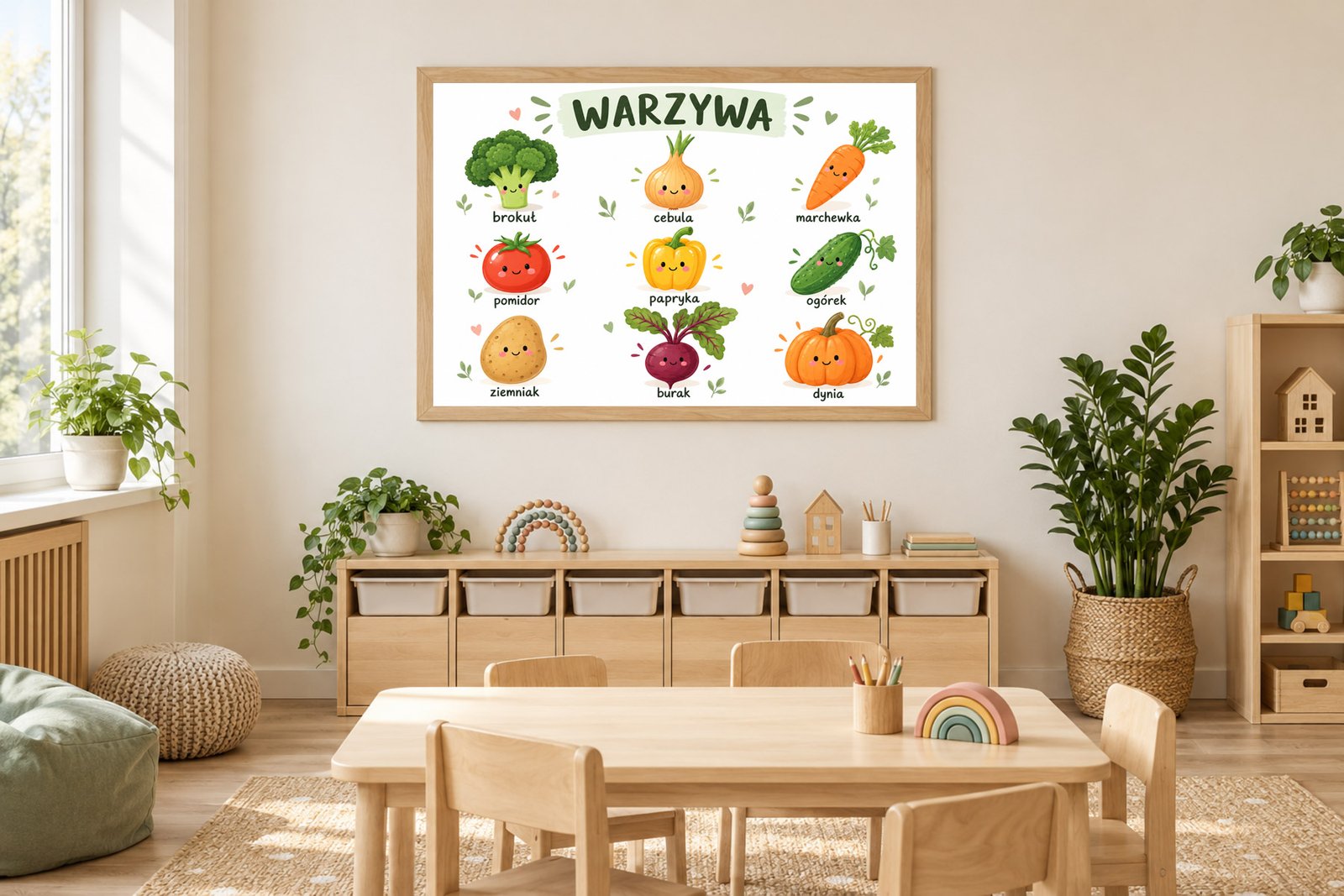 Plakat Edukacyjny Warzywa Kompozycja 2