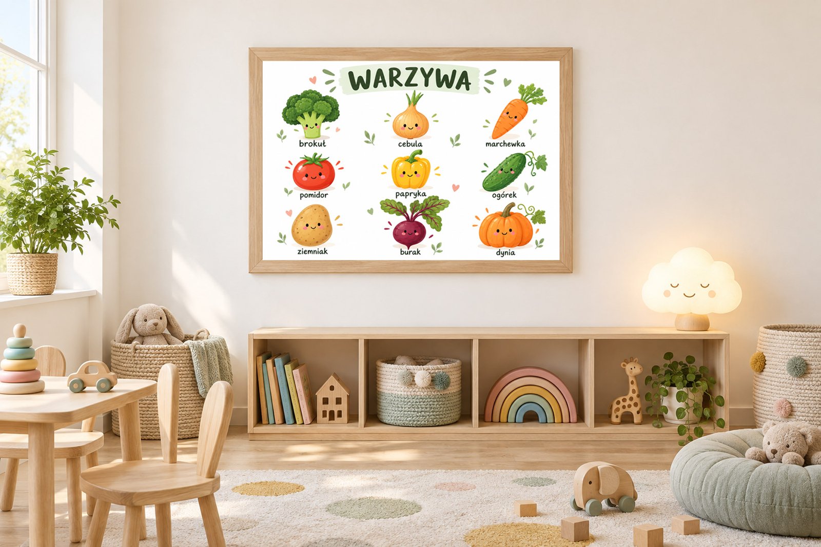Plakat Edukacyjny Warzywa Kompozycja 3