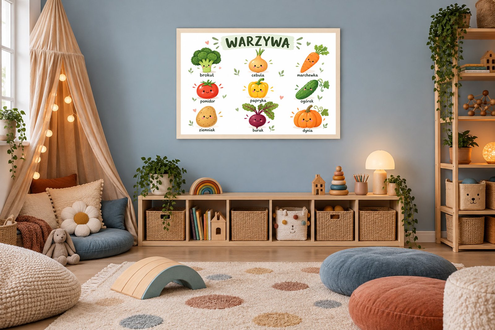 Plakat Edukacyjny Warzywa Kompozycja 4