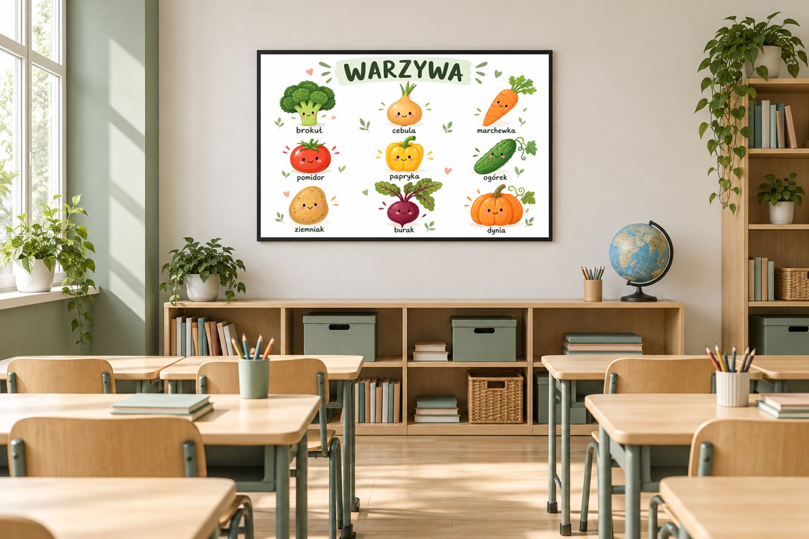 Plakat Edukacyjny Warzywa Kompozycja 5