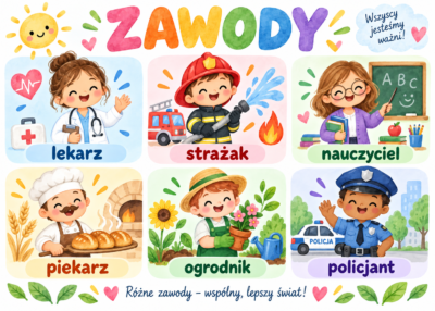 Plakat Edukacyjny Zawody 2