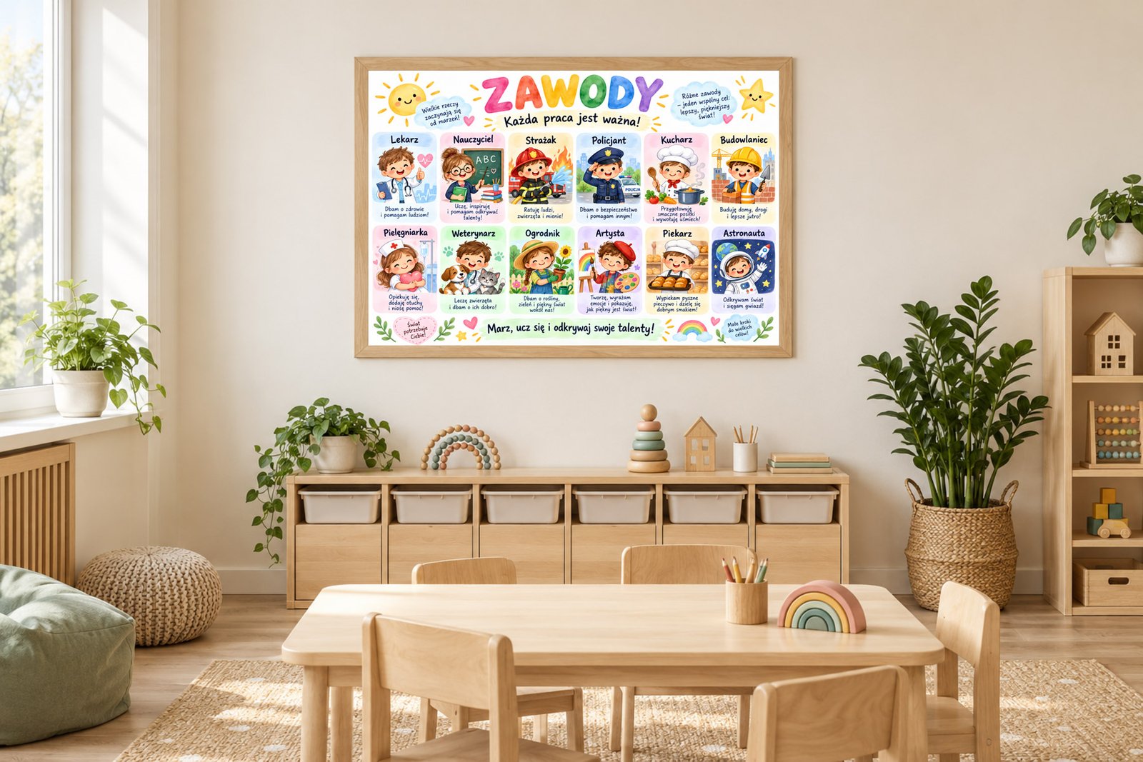 Plakat Edukacyjny Zawody Kompozycja 2